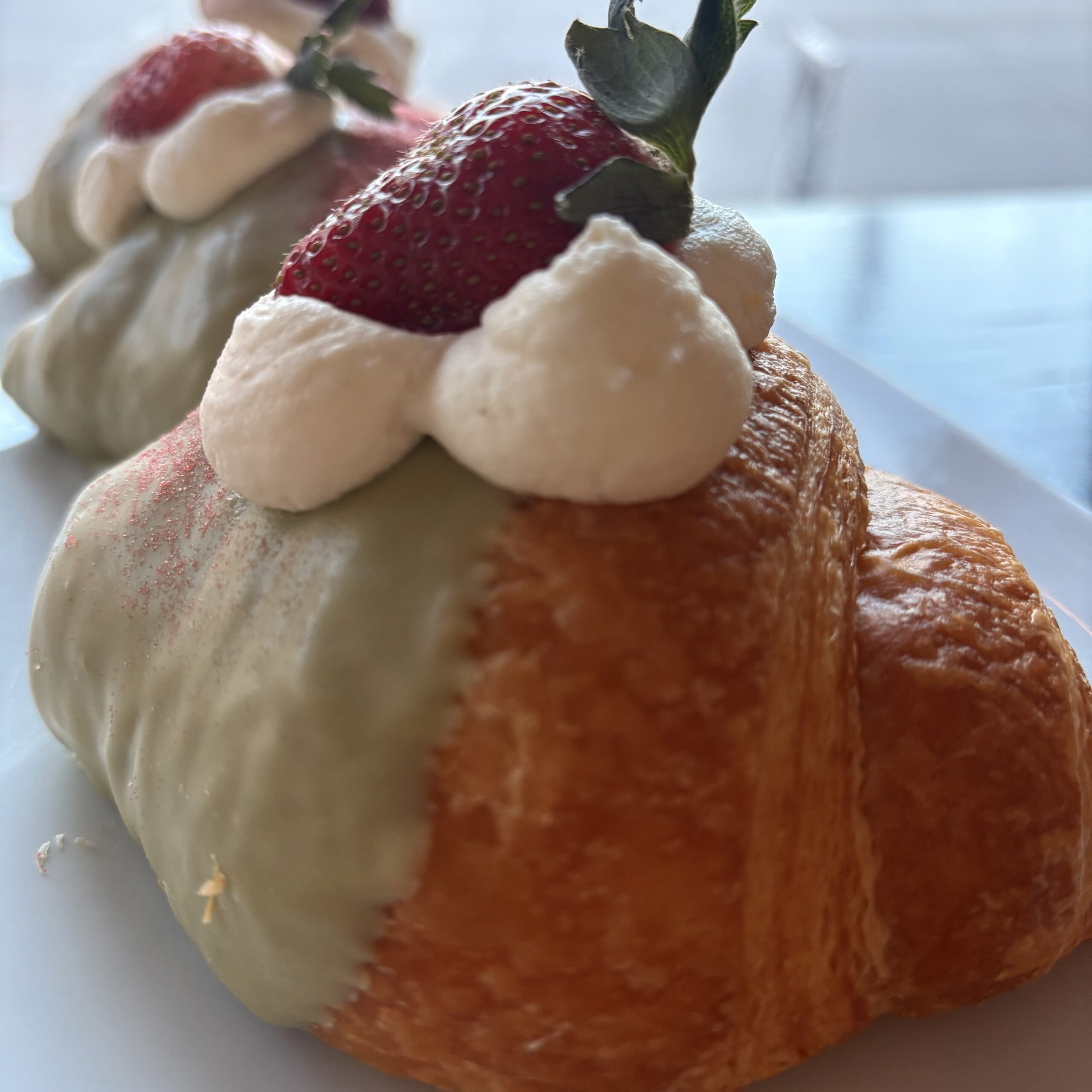 Strawberry Matcha Croissant