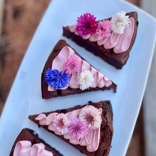 Chocolate Flourless Torte - slice