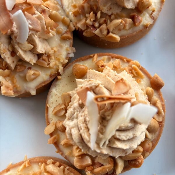 Petite Banana Coconut Peanut Tart
