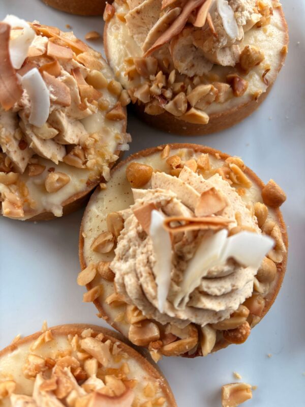 Petite Banana Coconut Peanut Tart