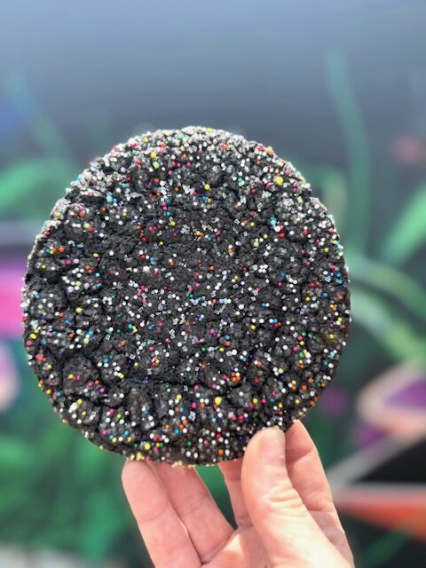 Double Chocolate Rainbow Sprinkle Cookie