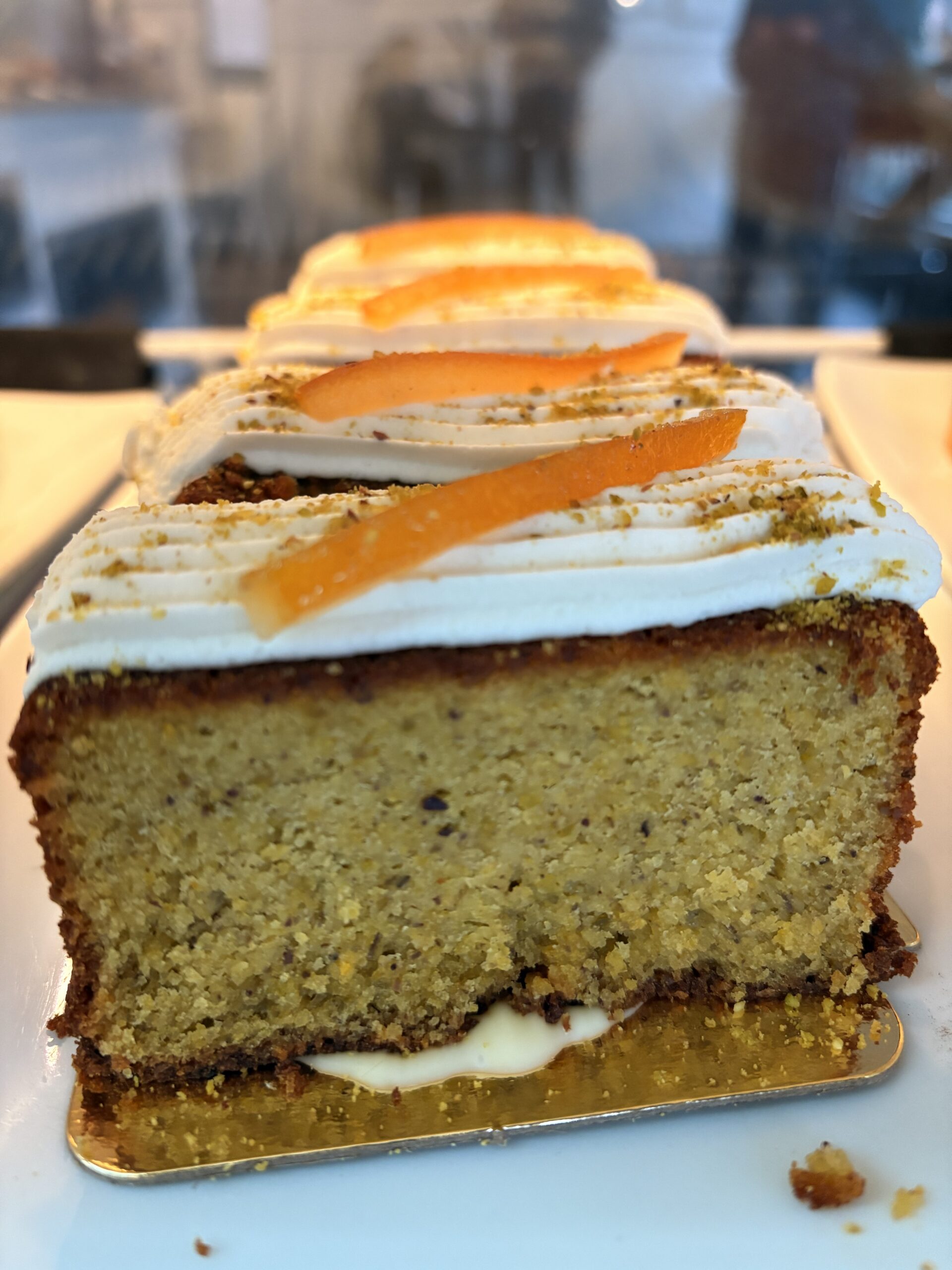 Rosewater Pistachio Cake - slice