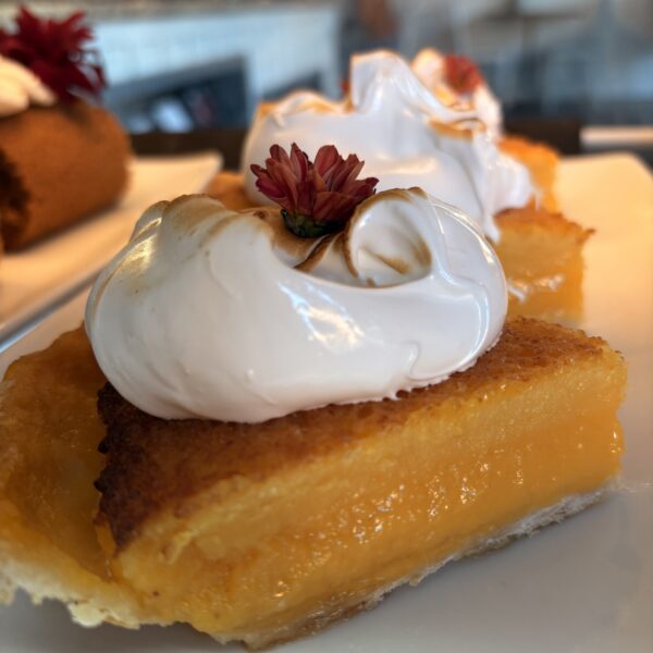 Lemon Meringue Chess Pie Slice