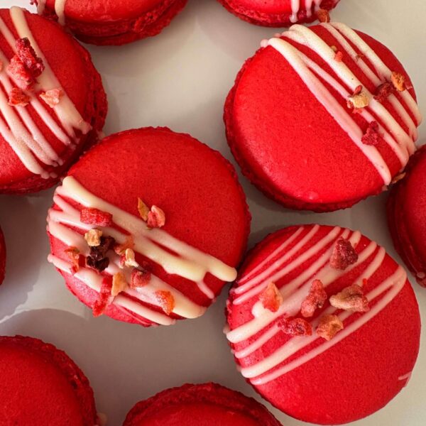 Strawberry Yuzu French Macaron