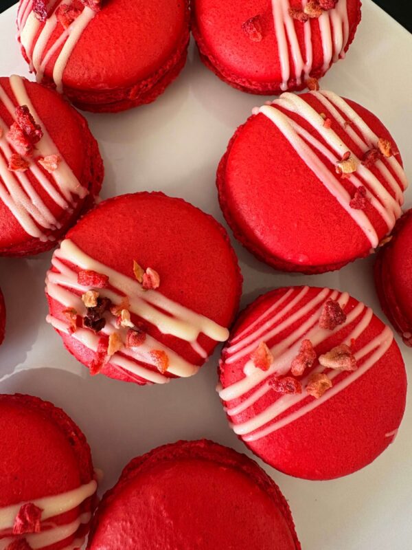 Strawberry Yuzu French Macaron