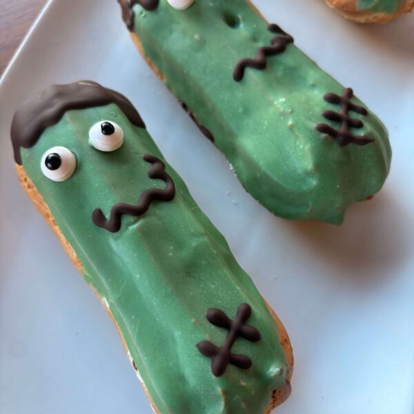 Vanilla Cream Frankenstein Eclair