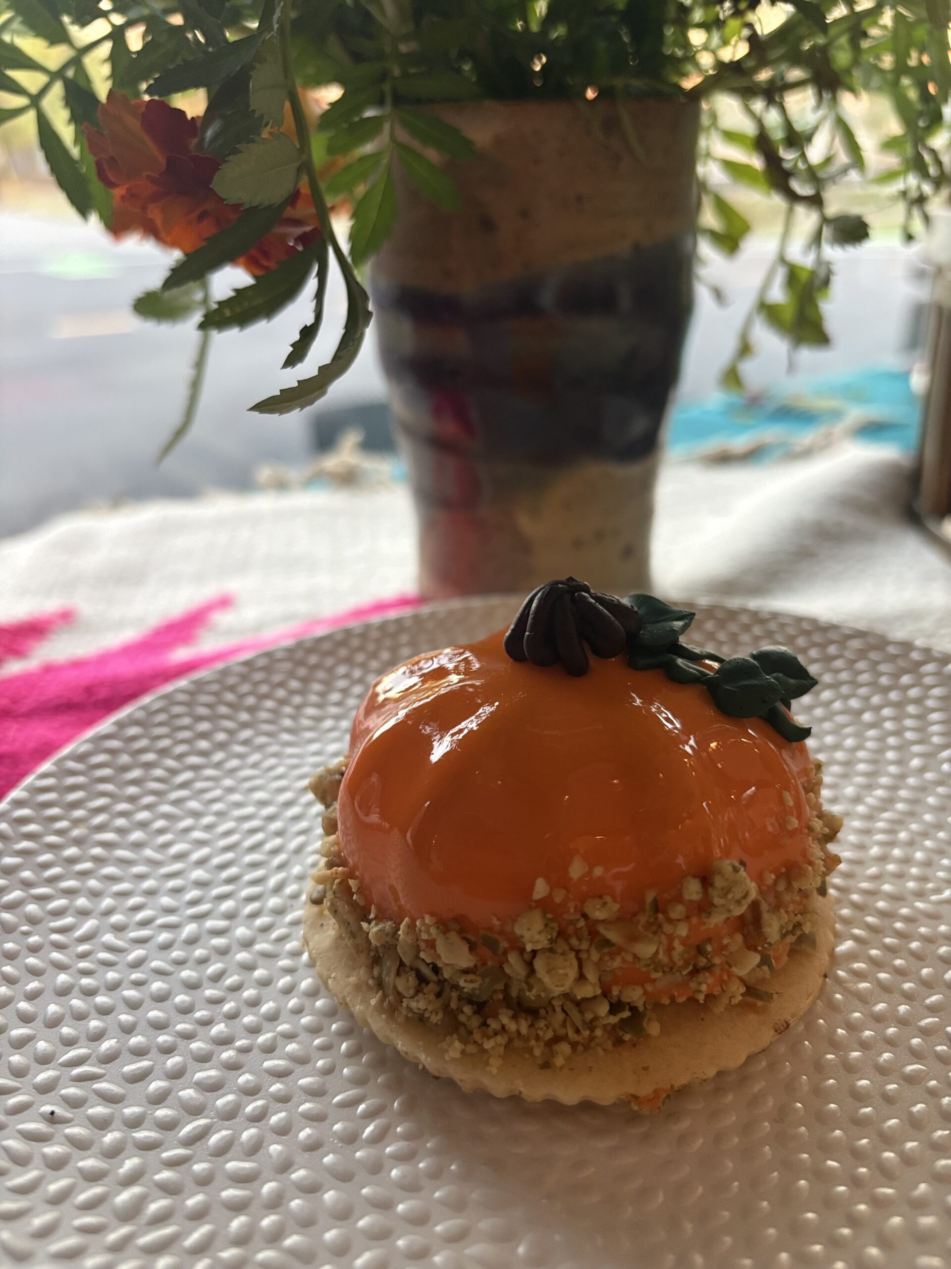 Pumpkin Spice Mousse Bombe