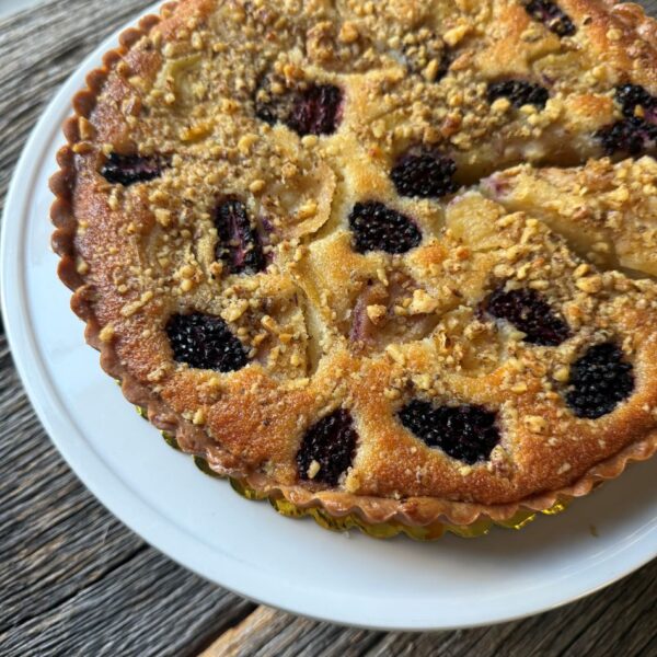 Pear & Blackberry Frangipane Tart