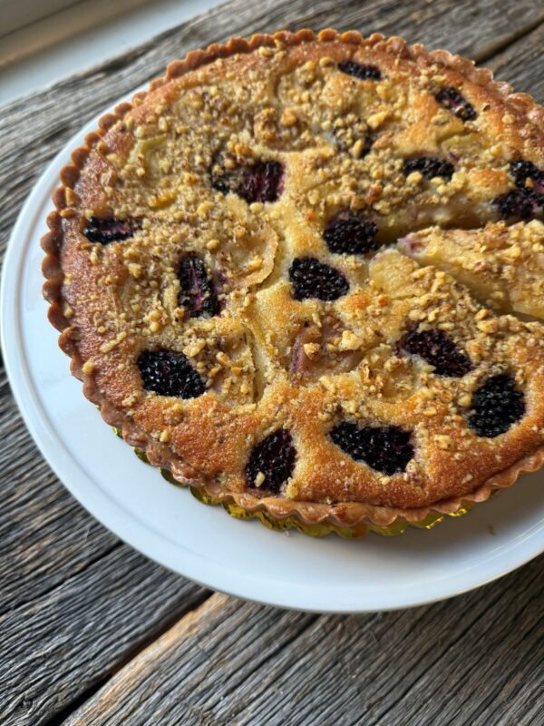 Pear & Blackberry Frangipane Tart