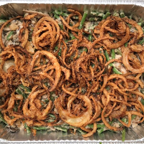 Green Bean Casserole with Mushrooms & Crispy Onions (Serves 6-8)