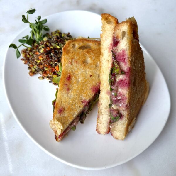 Peach Blackberry Grilled Cheese