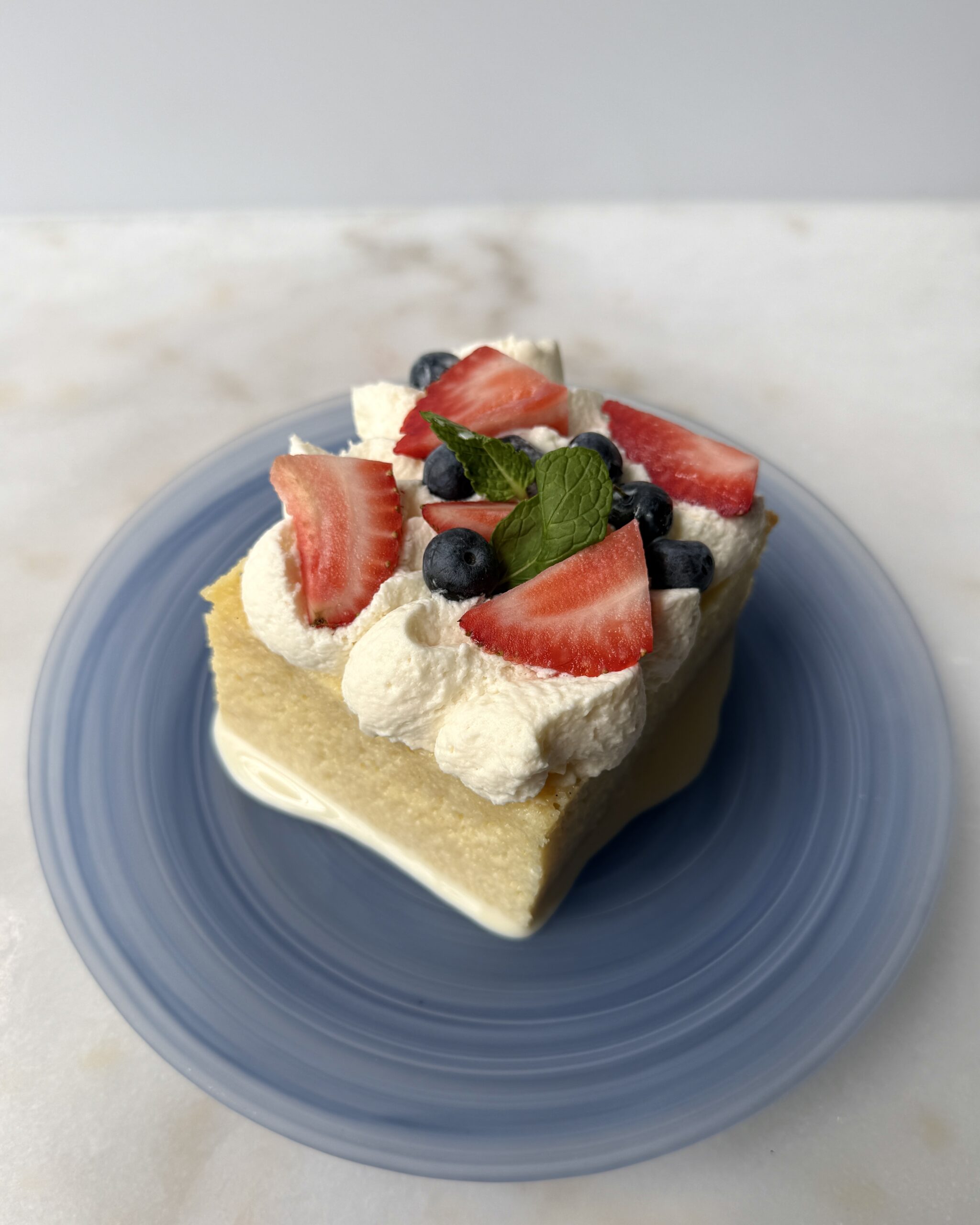 Tres Leches with Berries & Chantilly Cream