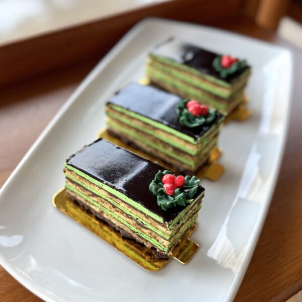 Mint Chocolate Opera Cake