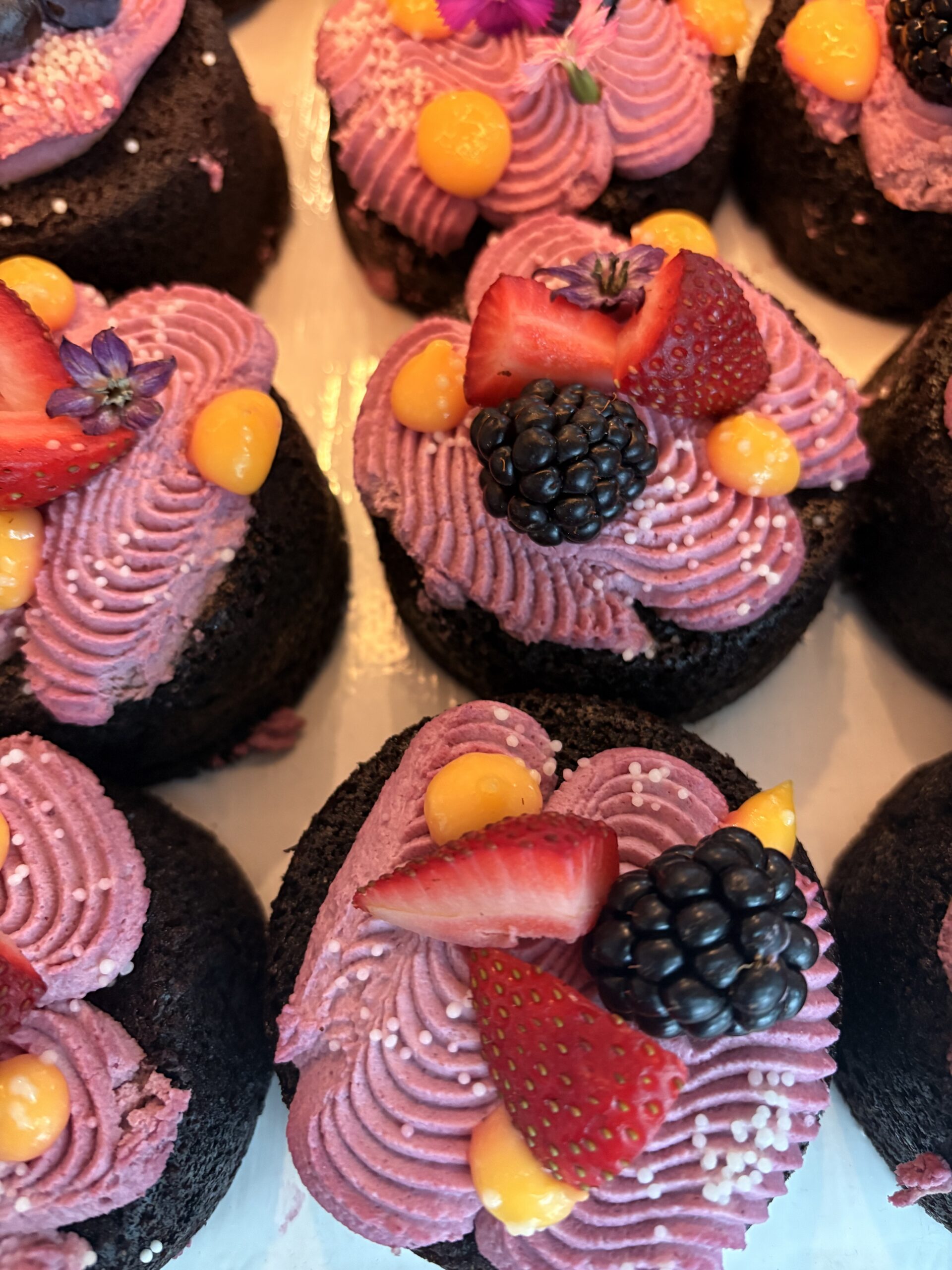 Chocolate Olive Oil Cake with Raspberry Mascarpone (GF)
