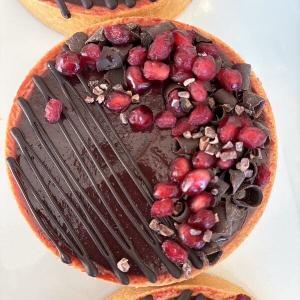 Pomegranate Ganache Tart