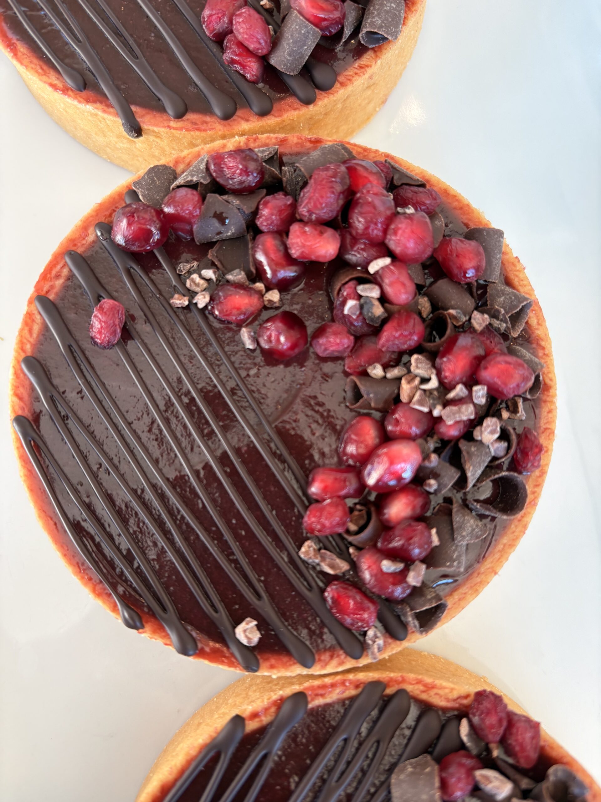 Pomegranate Ganache Tart