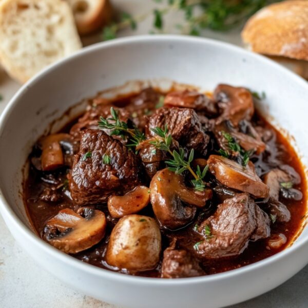 Beef Bourguignon with Mushrooms & Cippolini Onions (Serves 2-3)