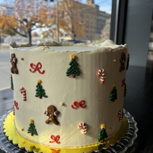 Triple Chocolate Cake with White Chocolate Buttercream - slice