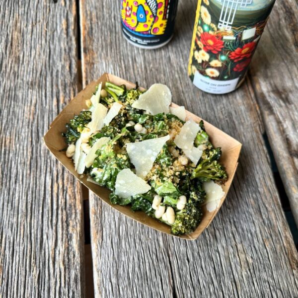 Broccolini, Kale, & White Bean Caesar Salad