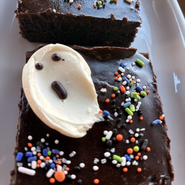 Ghost Fudge Brownie