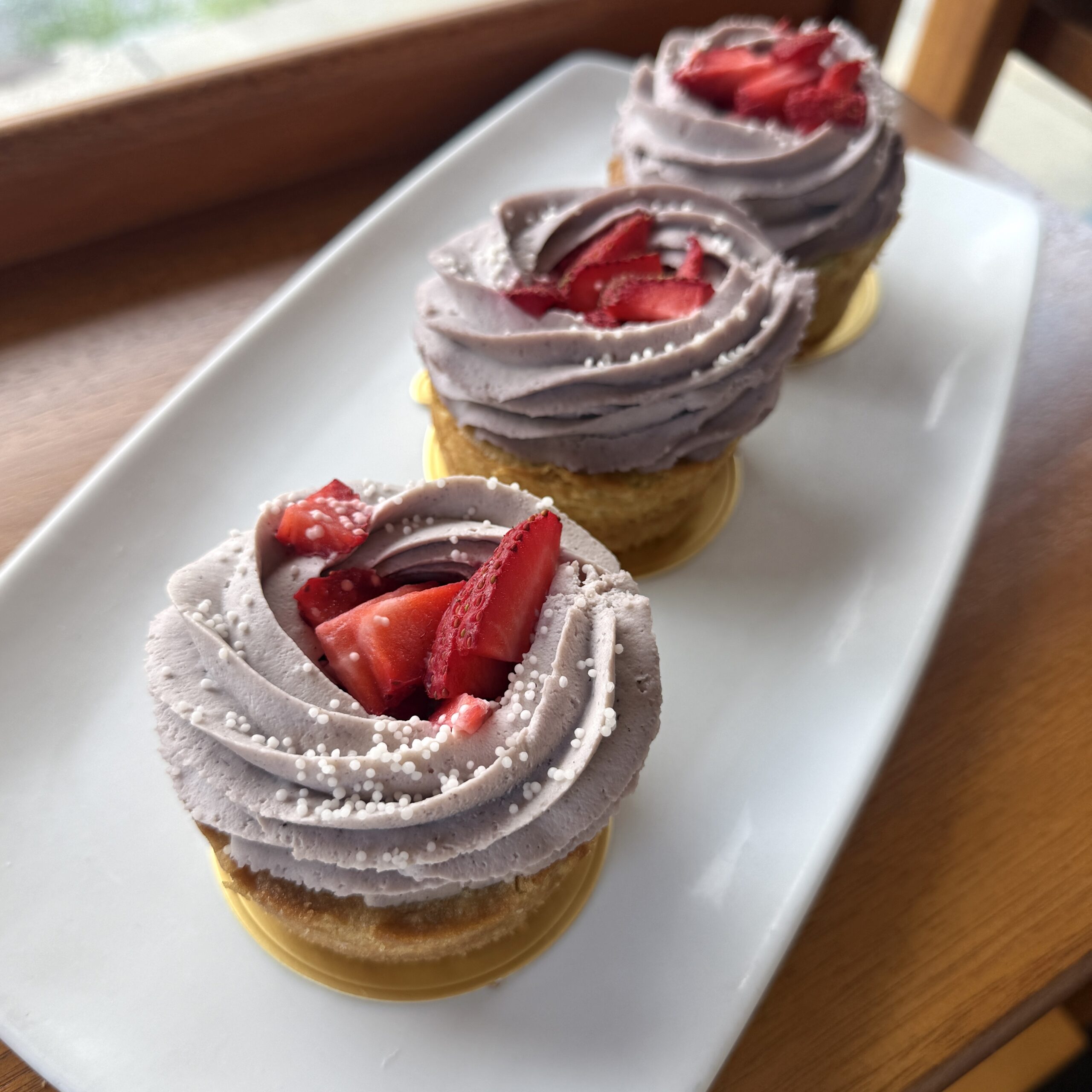 Matcha Blueberry Mini Cake