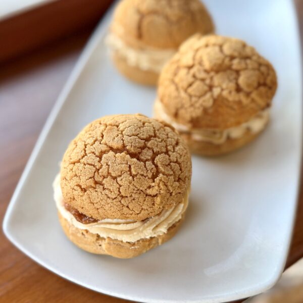 Blueberry White Chocolate Cream Puff