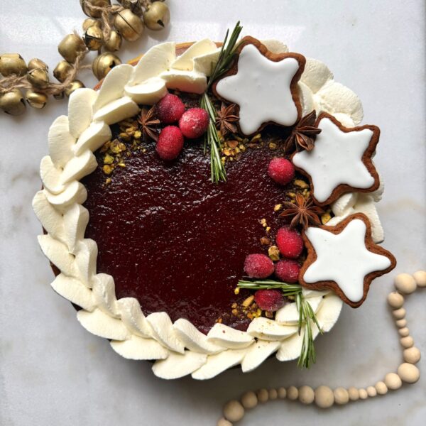 Cranberry Pistachio Cheesecake (Serves 12-16)