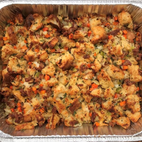 Sausage Focaccia Stuffing with Aged Gouda & Sage (Serves 6-8)