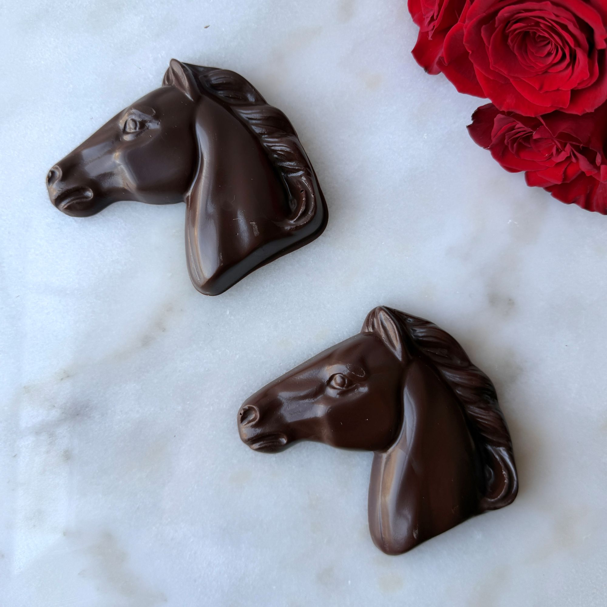 Derby Chocolate Horsehead (Solid Dark or Milk Chocolate - 1pc)