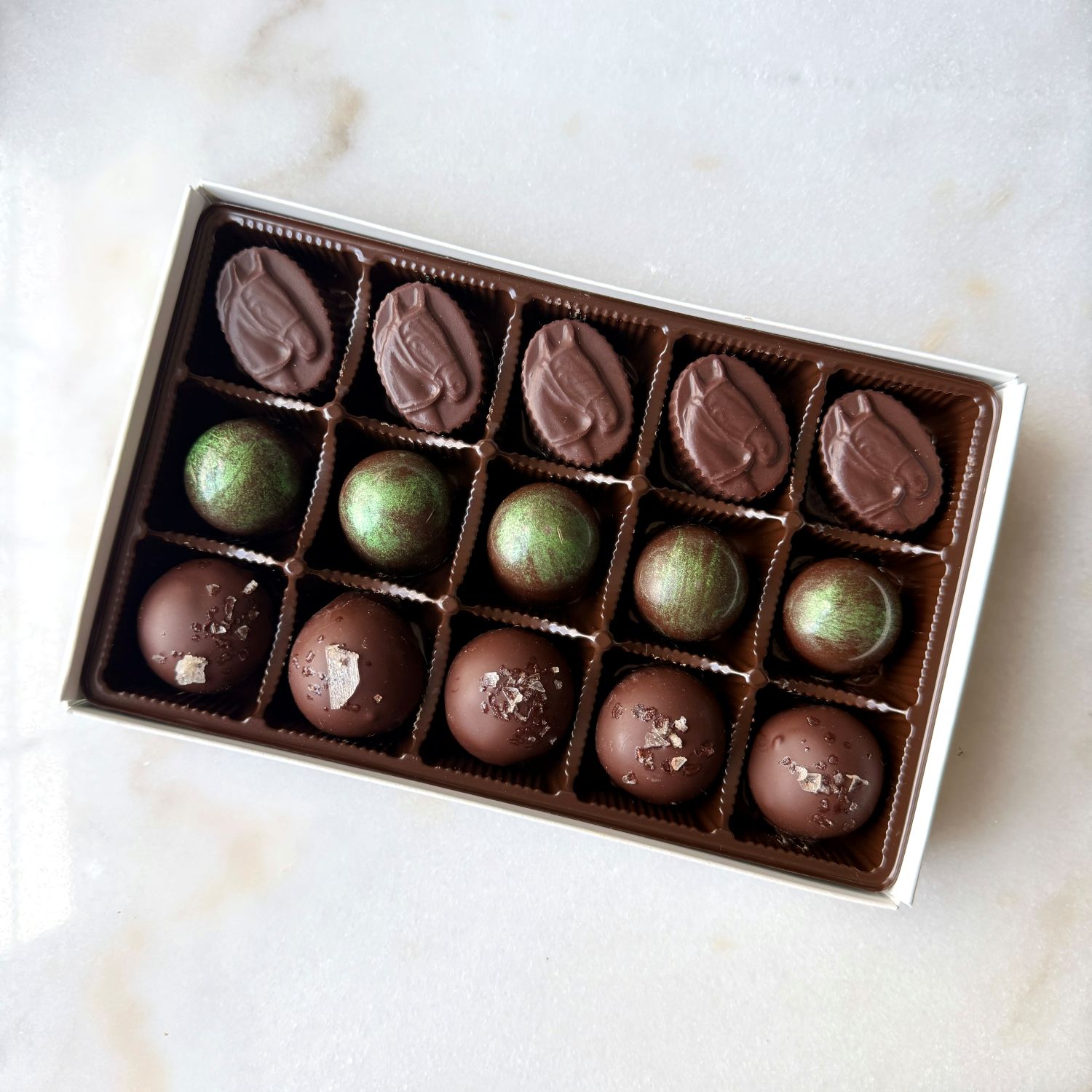 Derby Truffle Box (Mint Julep Buttercreams, Bourbon Balls, Horsehead Chocolates)