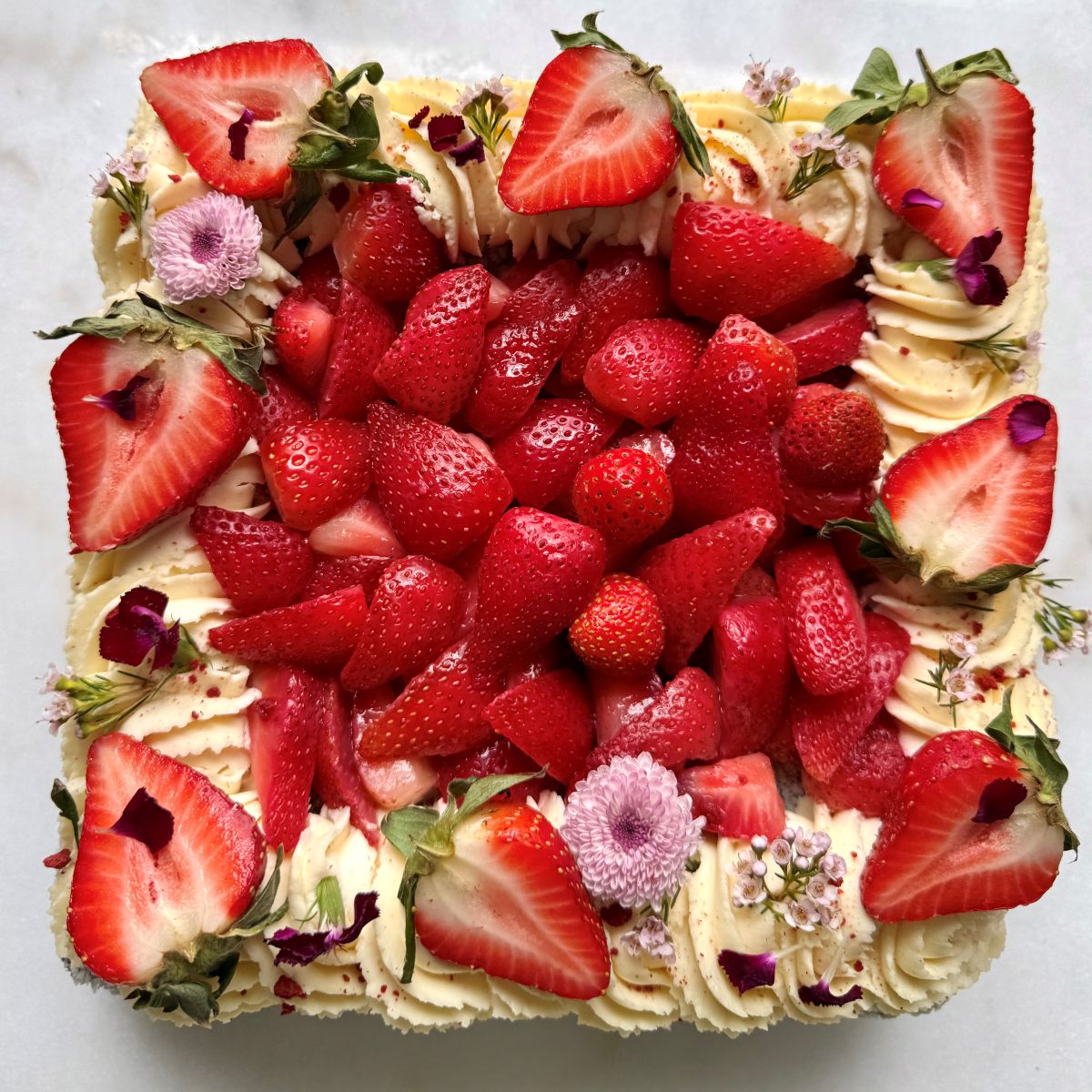 Strawberry Lamington Cake (Serves 9-12)