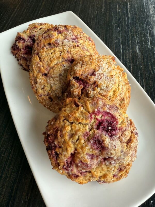 Blackberry Lemon Thyme Drop Scone
