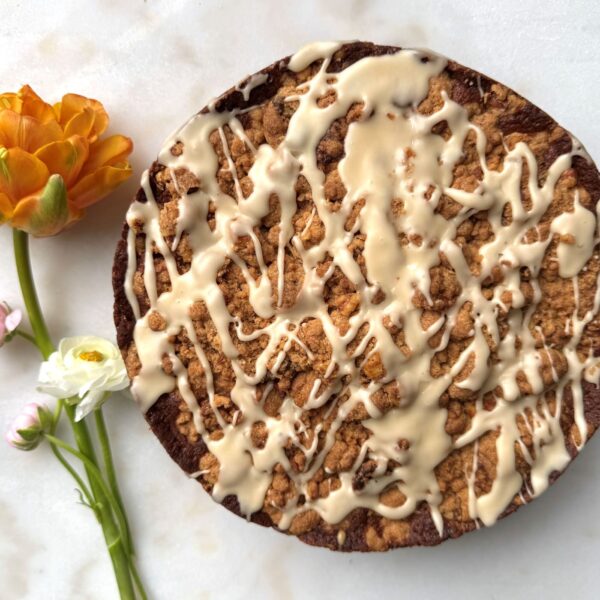 Maple Banana Walnut Coffee Cake