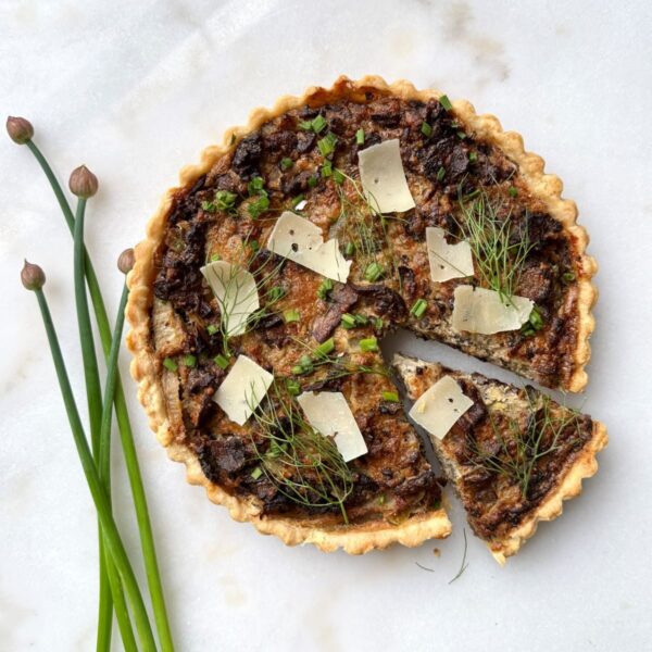 Savory Mushroom Fennel Tart with Parmesan & Gruyere (6" - Serves 4)