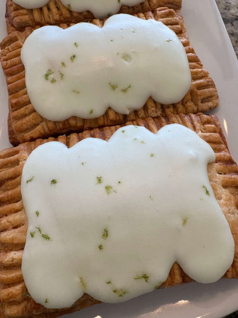 Blueberry Poptart with Lime Icing