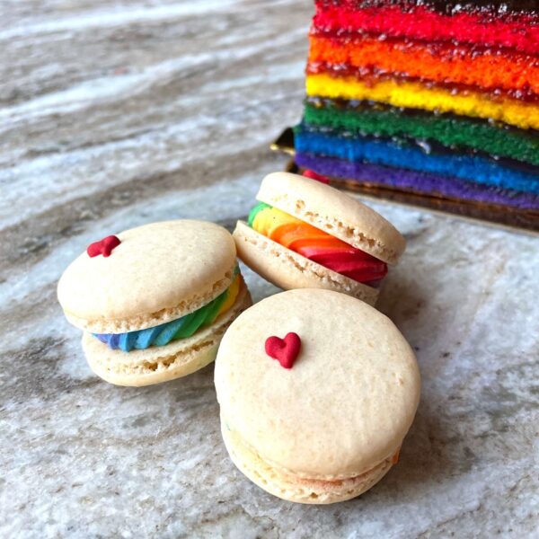 Rainbow Vanilla Macaron
