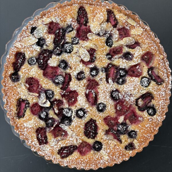 Berry Frangipane Tart - slice