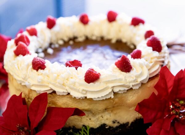 White Chocolate Raspberry Cheesecake (Gluten-Free) ***