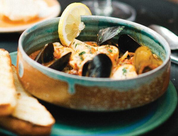 Seafood Moqueca with Halibut, Shrimp, Mussels (GF - Serves 1)