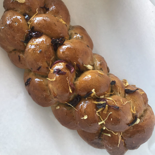 Challah Braid with Rose